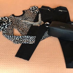 Michael Kors size 4 black cotton pants